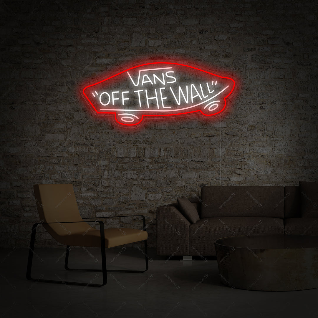 "Vans Off The Wall" Neonkyltti