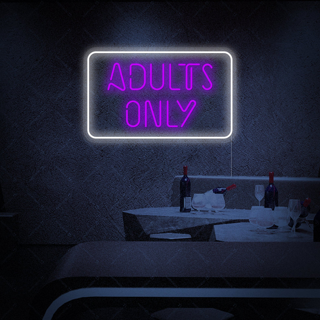 "Adult Only" Neonkyltti