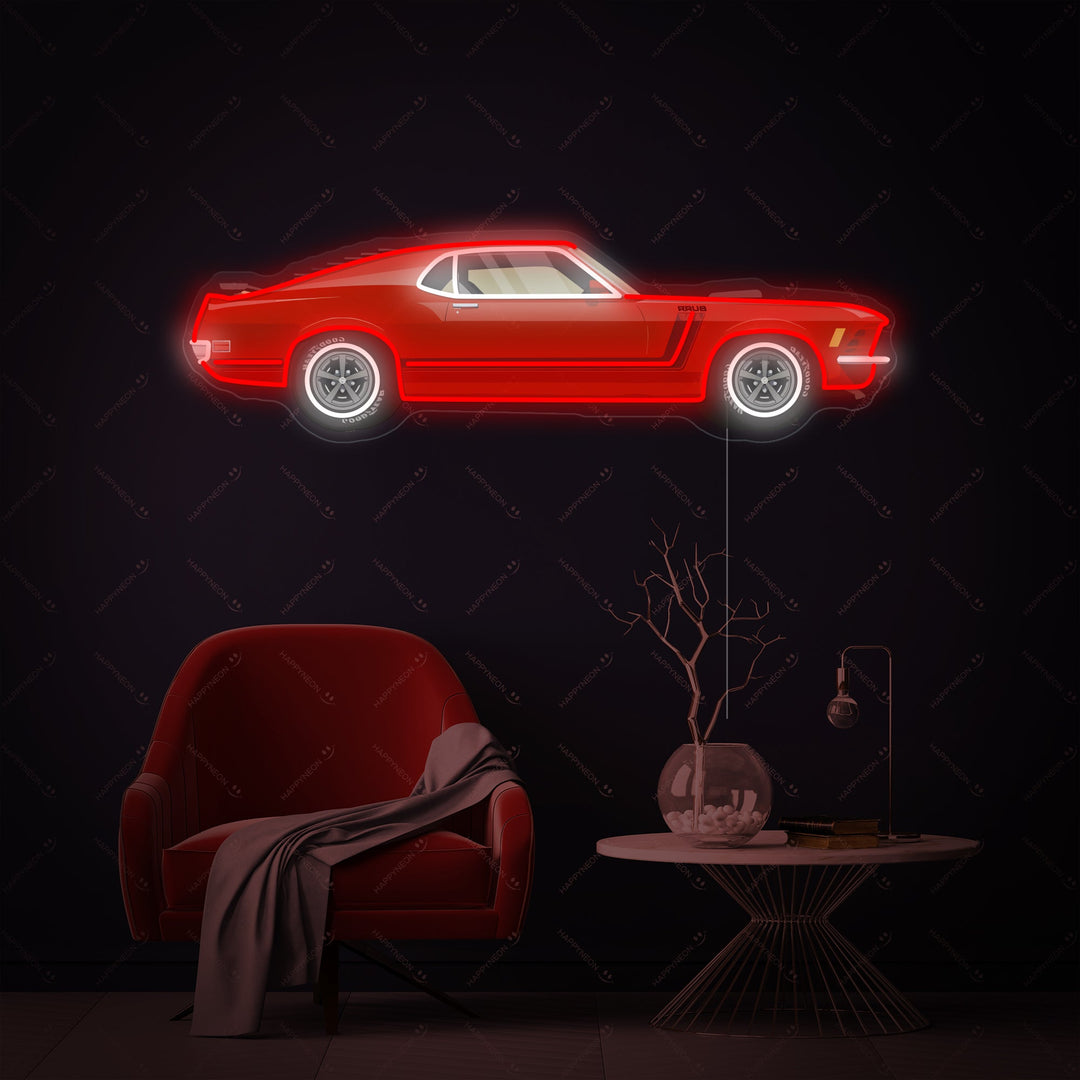 "American Muscle Car" Neonkyltti