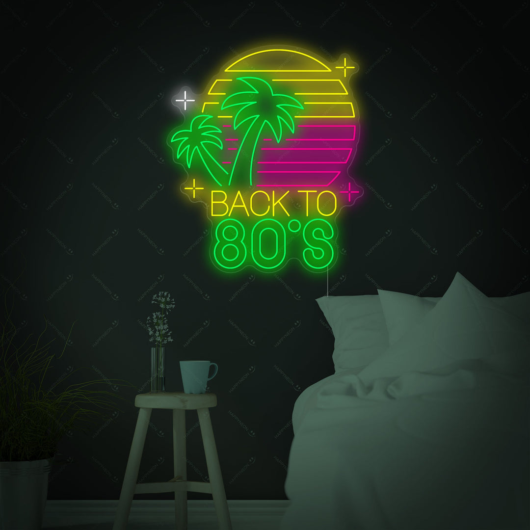"Back To 80s" Neonkyltti