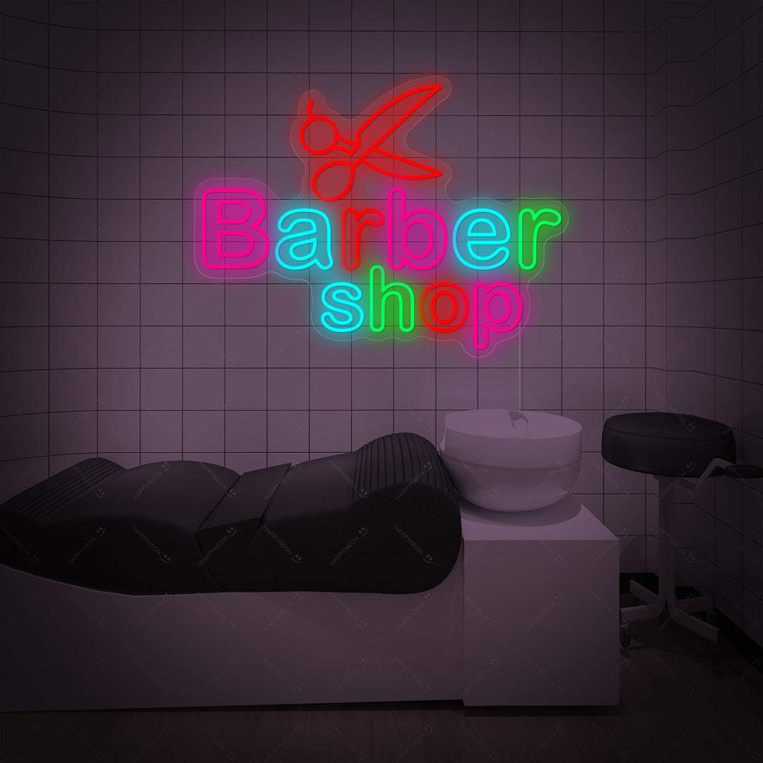 "Barber Shop" Neonkyltti