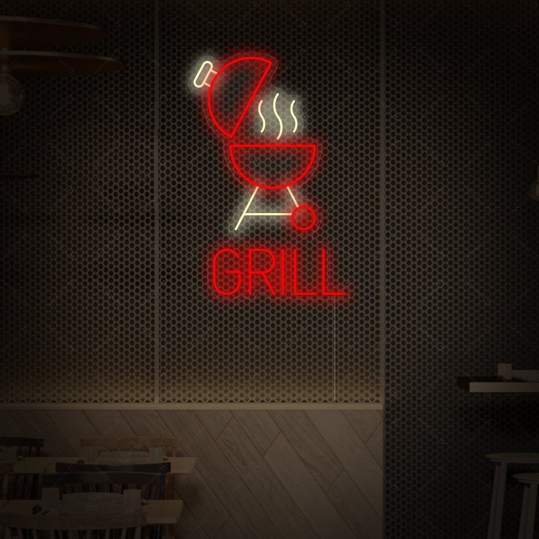 "BBQ Grill" Neonkyltti