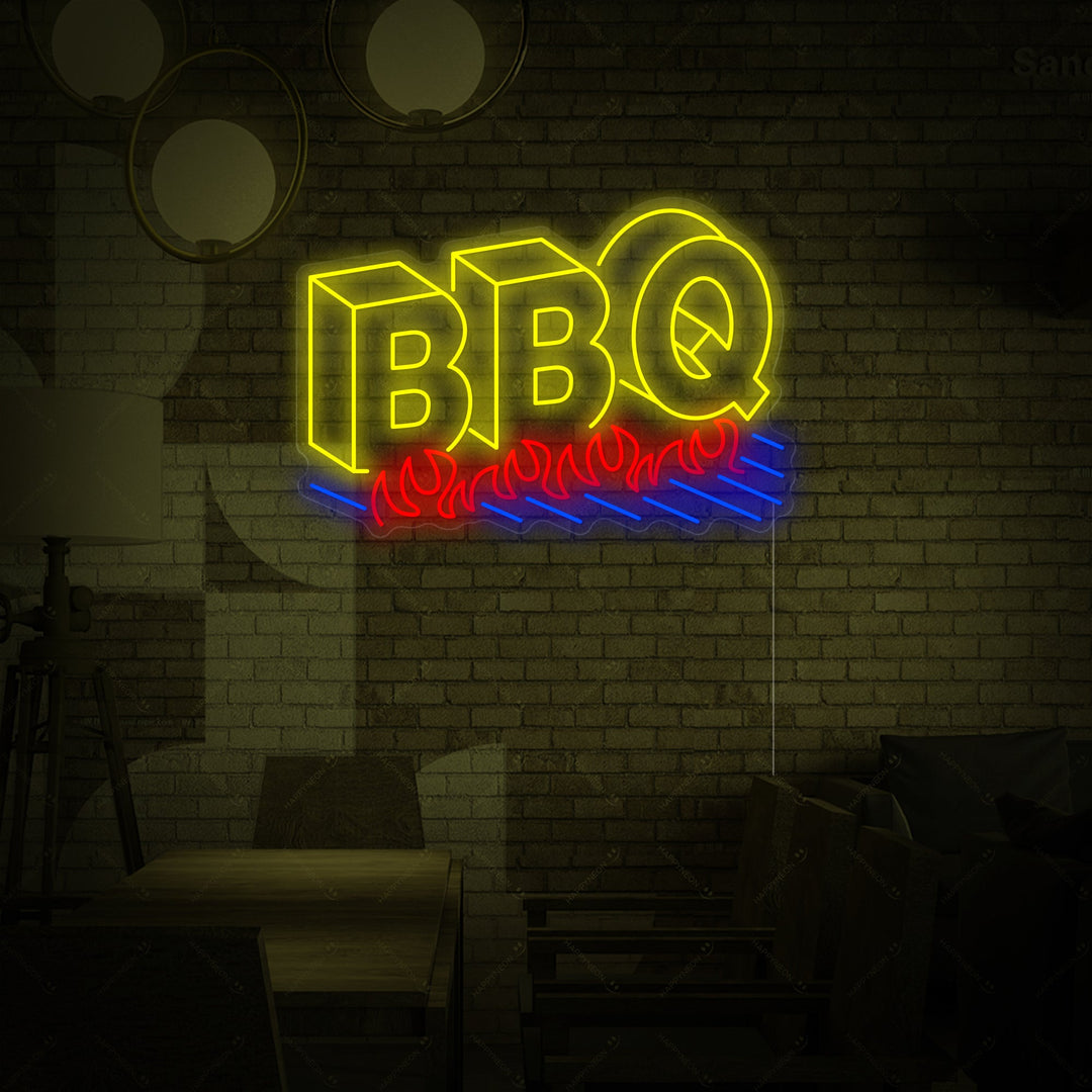 "BBQ logo" Neonkyltti