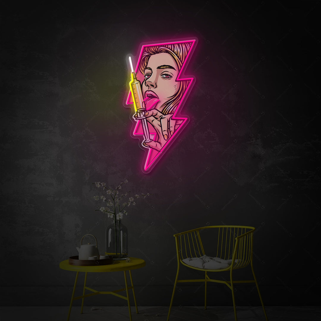 "Kauneudenhoito" Neonkyltti