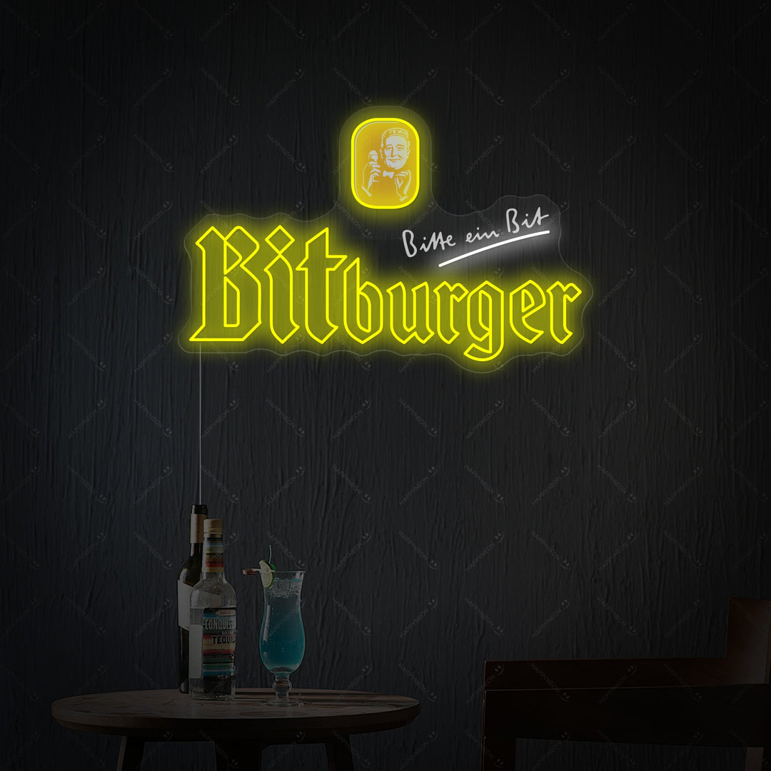 "Bitburger" Neonkyltti