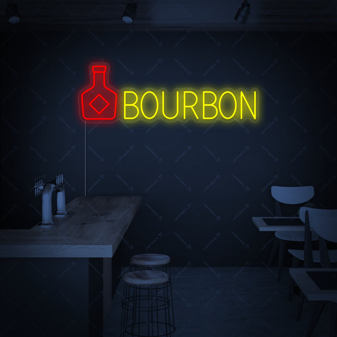"Bourbon" Neonkyltti