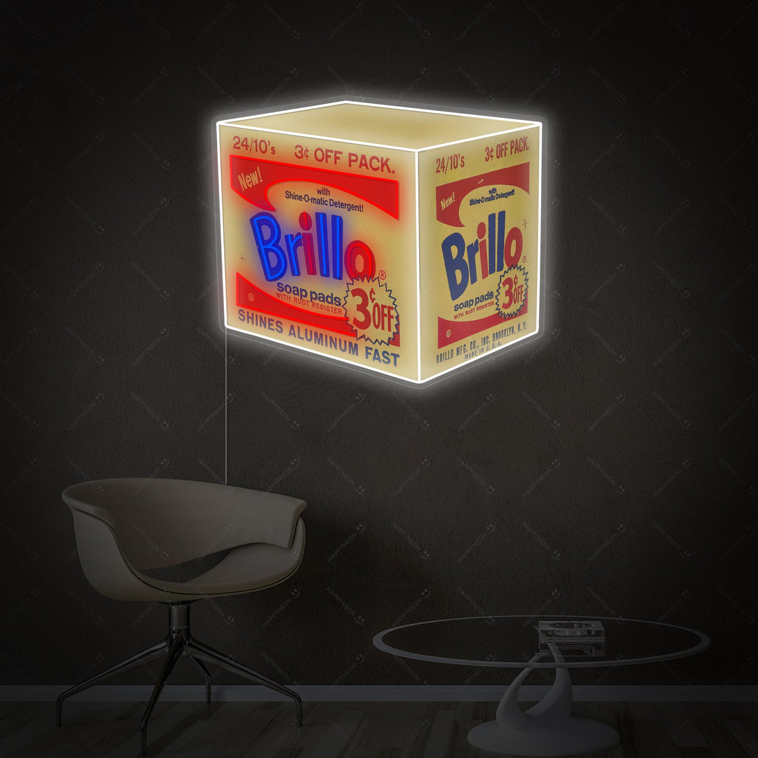 "Brillo Box" Neonkyltti