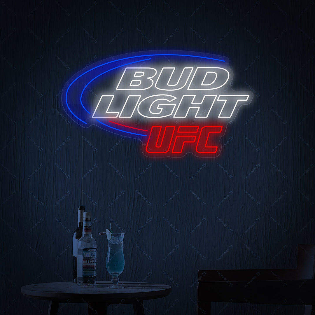 "Bud Light UFC" Neonkyltti
