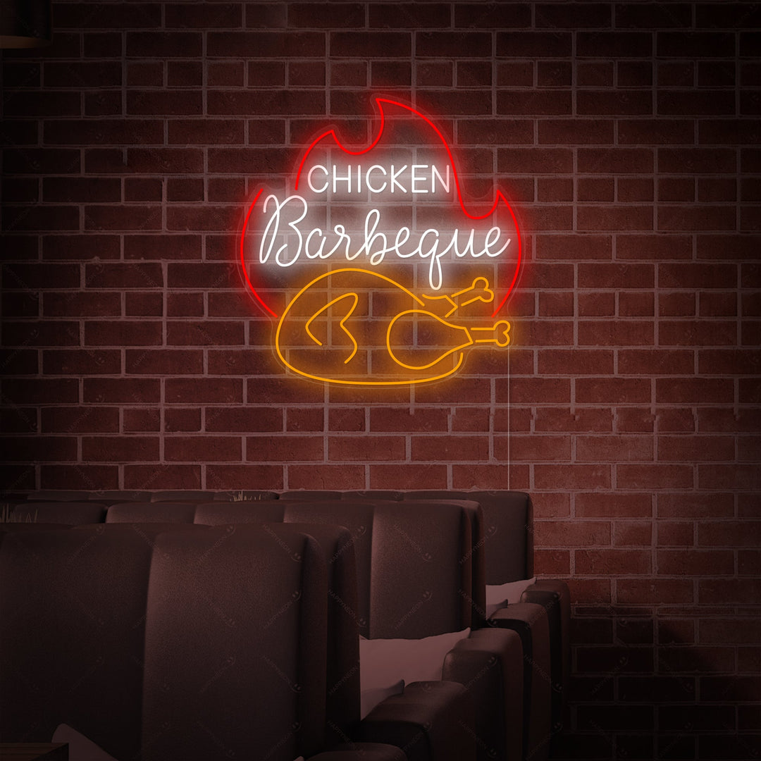 "Chicken Barbecue" Neonkyltti