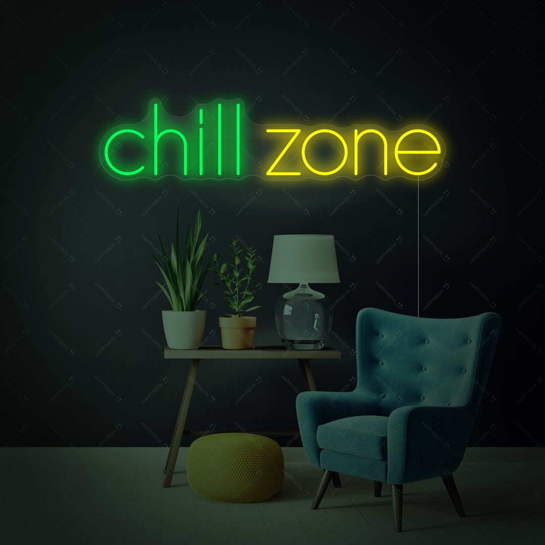 "Chill Zone" Neonkyltti
