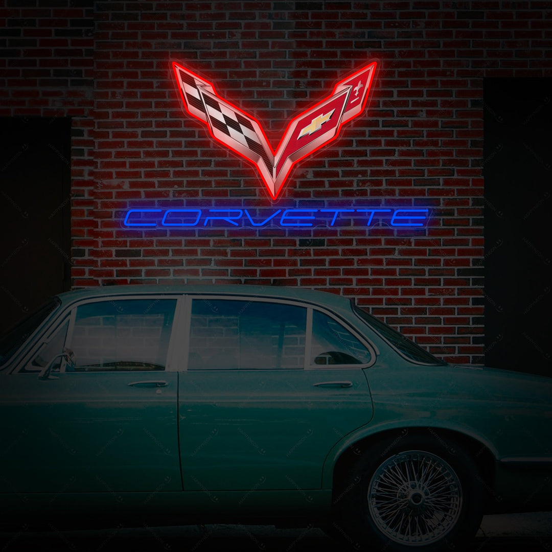 "Corve-Logo" Neonkyltti