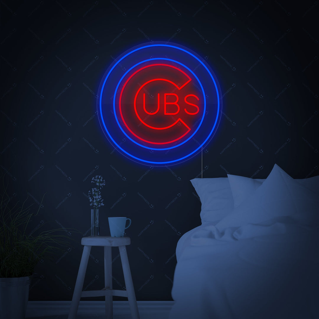 "CUBS" Neonkyltti