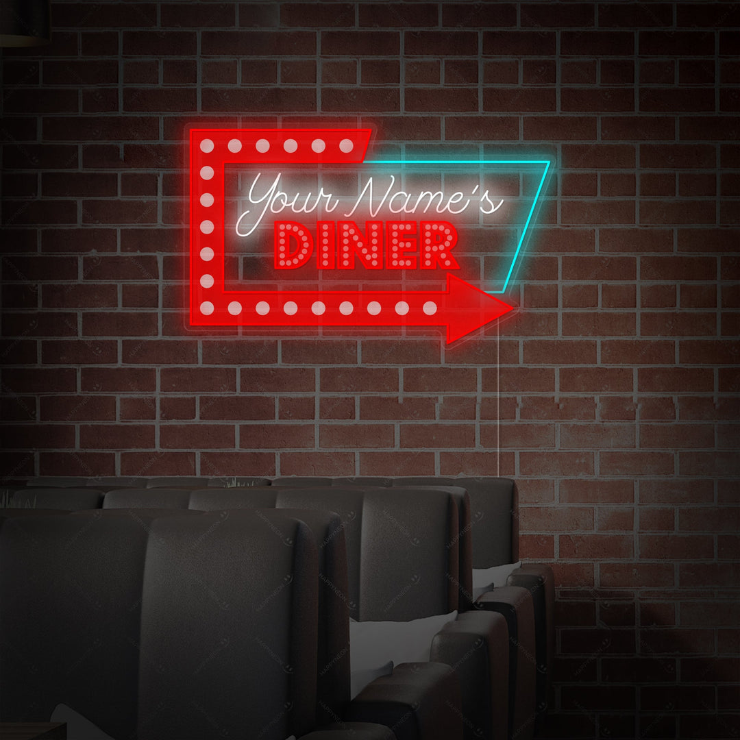 "Custom Diner Logo" Neonkyltti