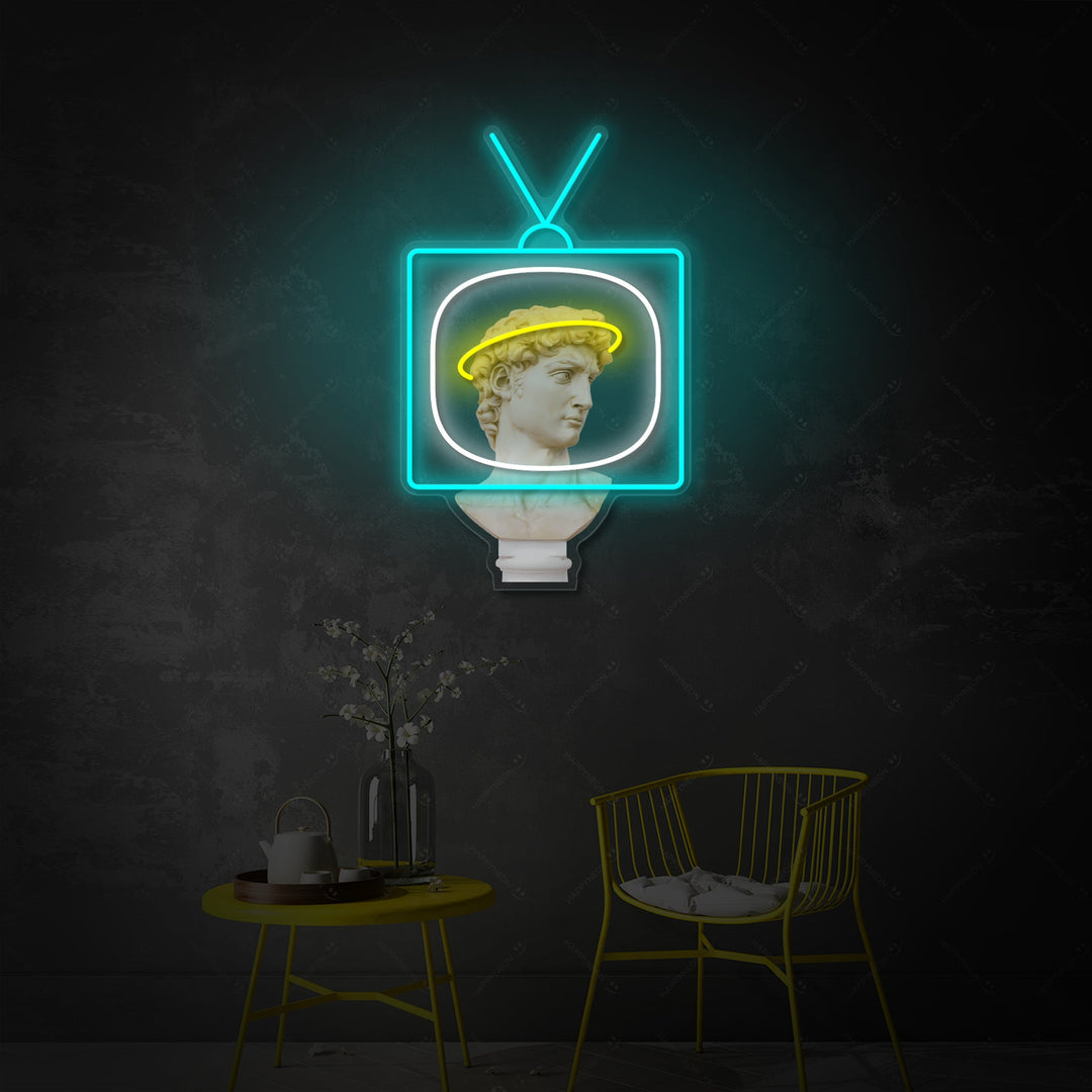 "David Broadcast" Neonkyltti