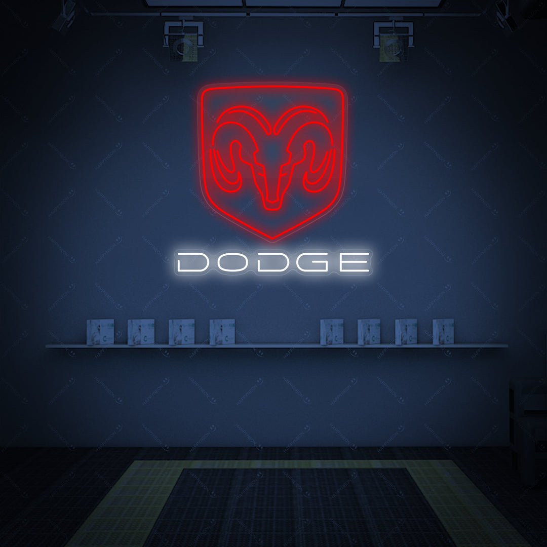 "Dodg-Car" Neonkyltti