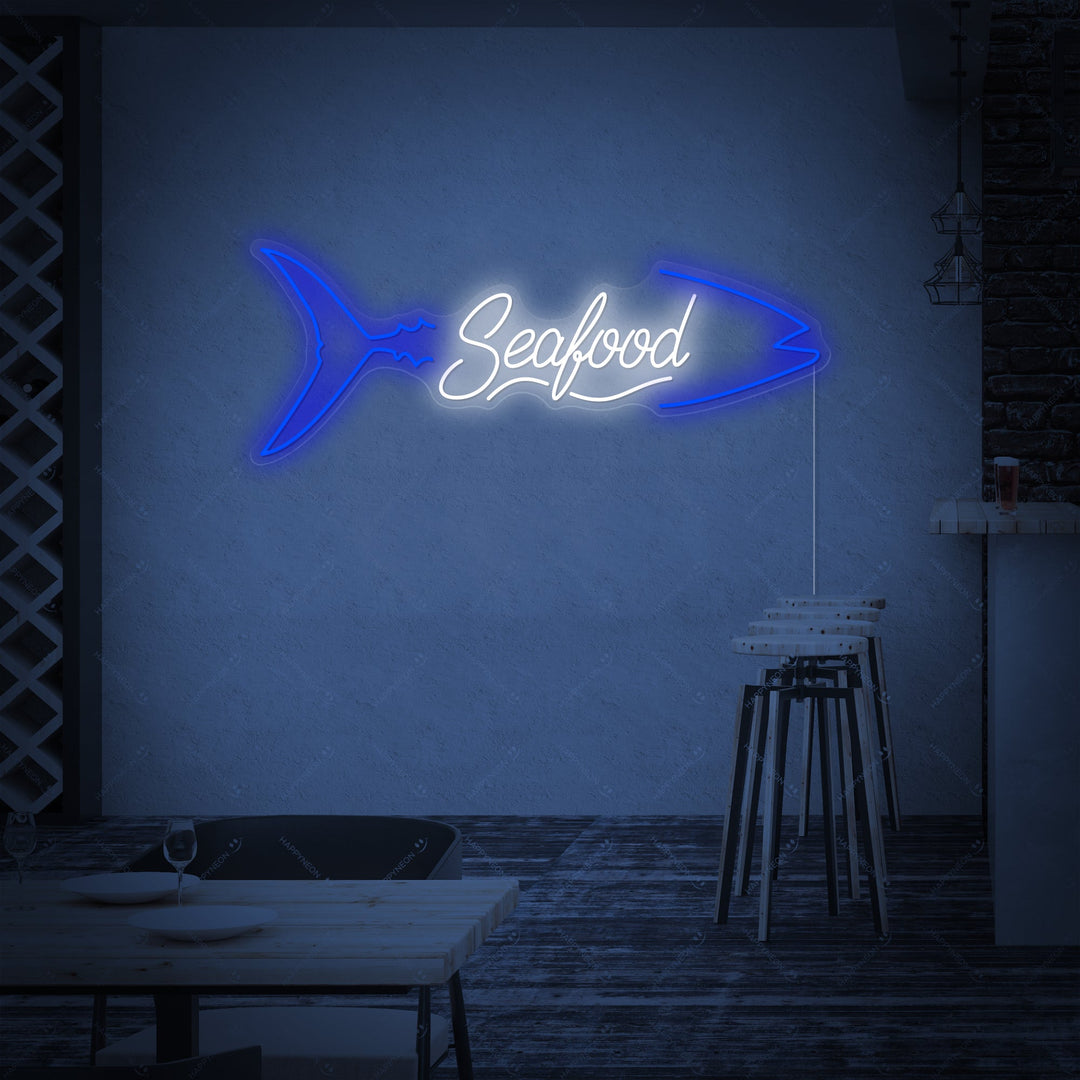"Seafood" Neonkyltti