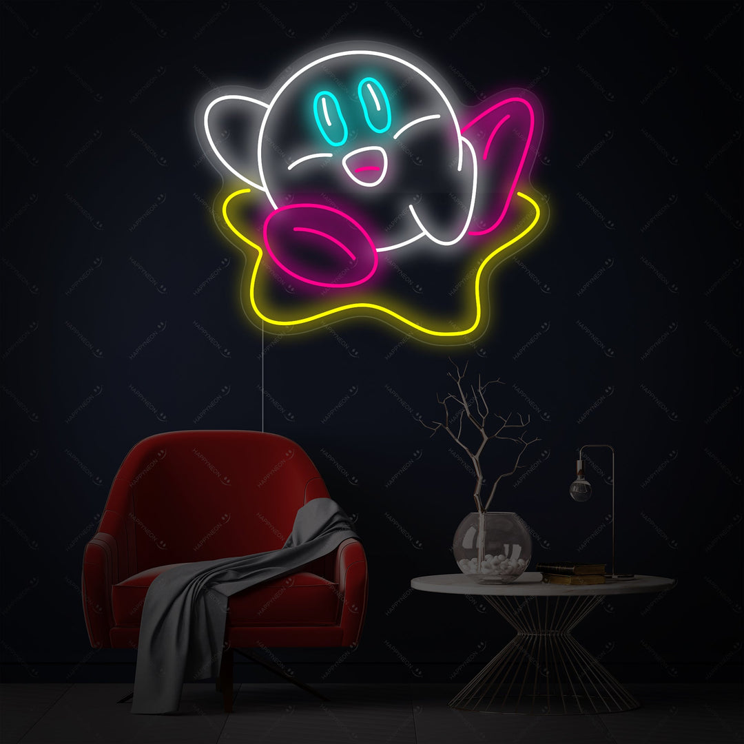 "peli merkki Kirby" Neonkyltti