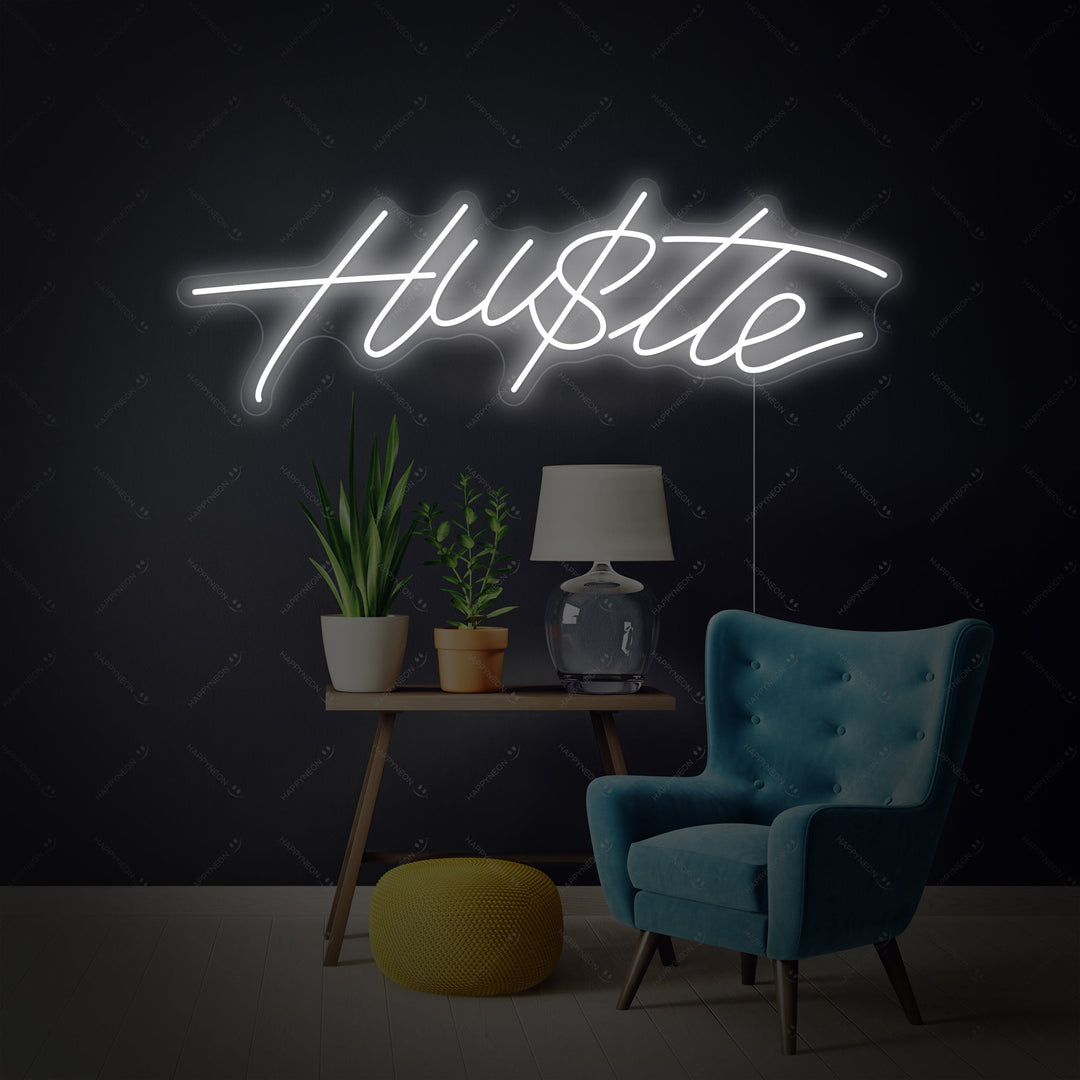 "Hustle" Neonkyltti