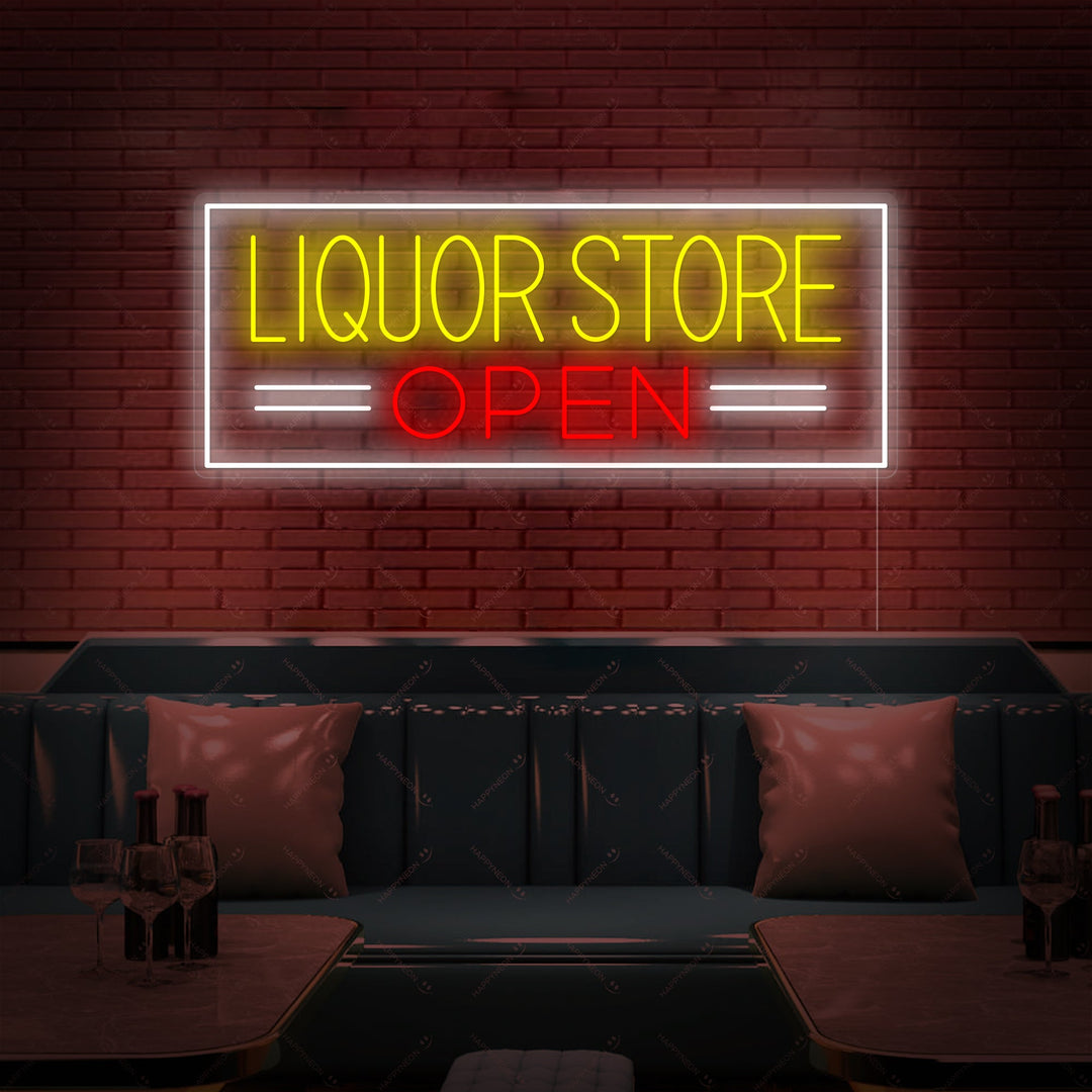 "Liquor Store Open" Neonkyltti