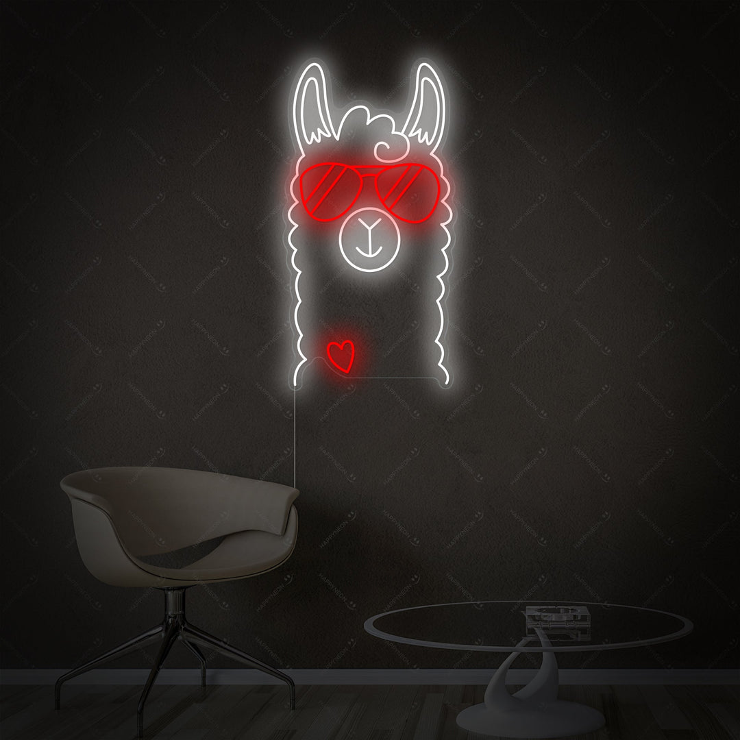 "Laama" Neonkyltti