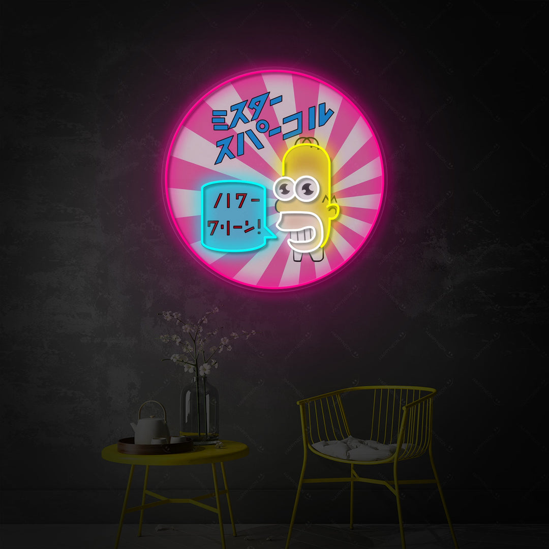 "Mr. Sparkle" Neonkyltti