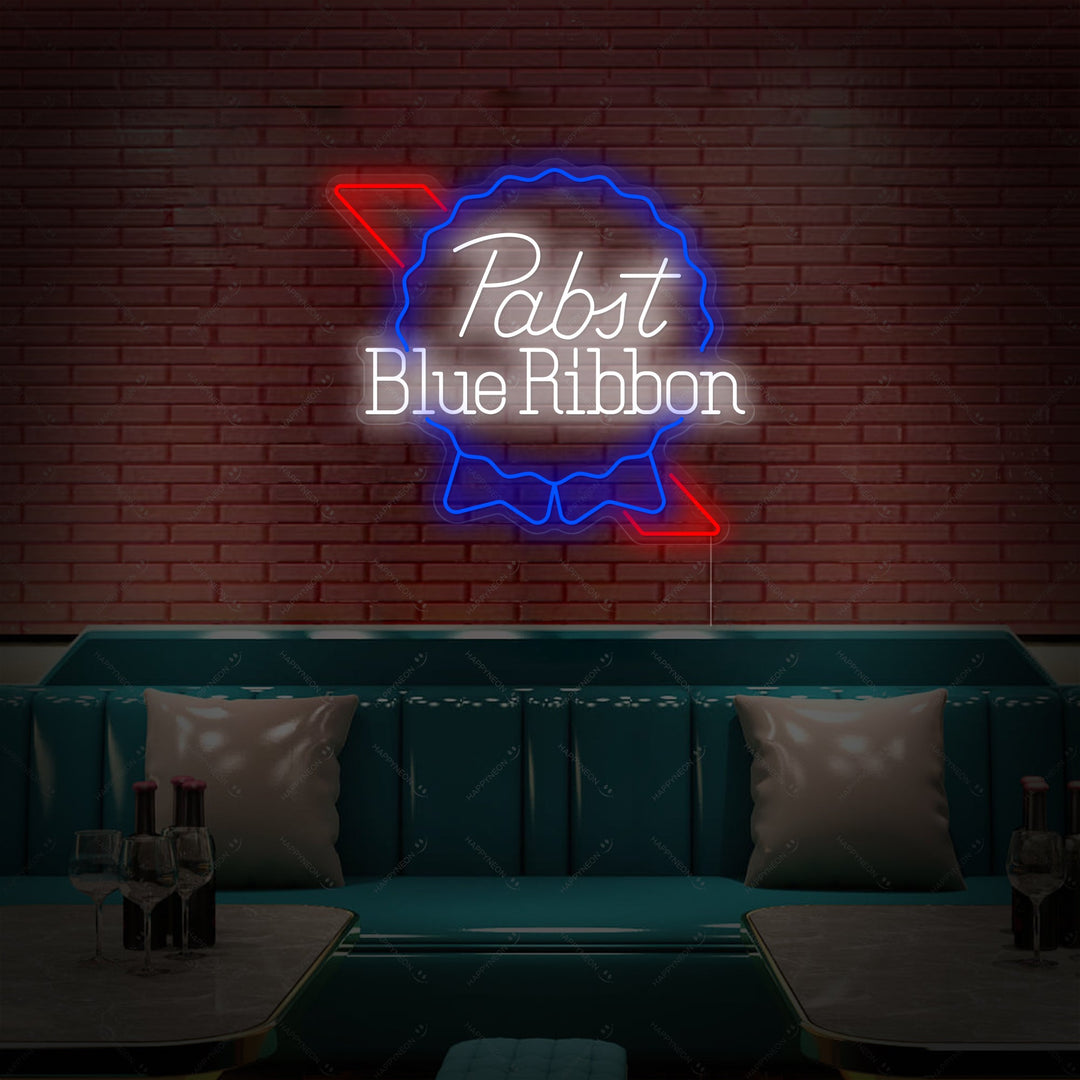 "Pabst Blue Ribbon" Neonkyltti