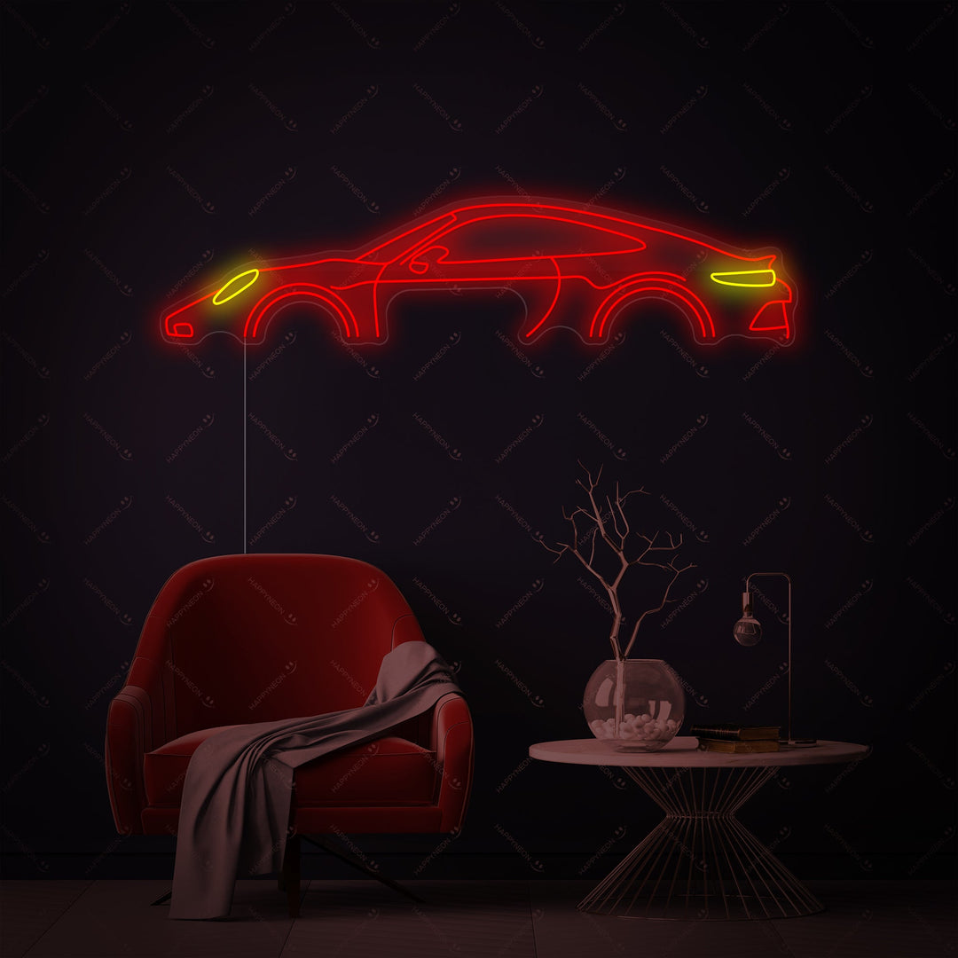 "Pors-auto" Neonkyltti
