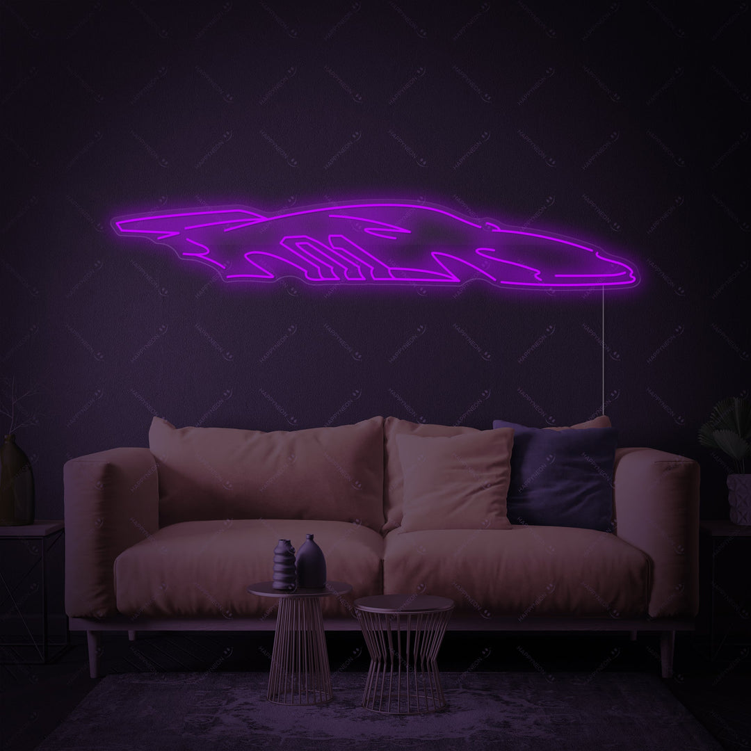 "Kilpa-auto" Neonkyltti