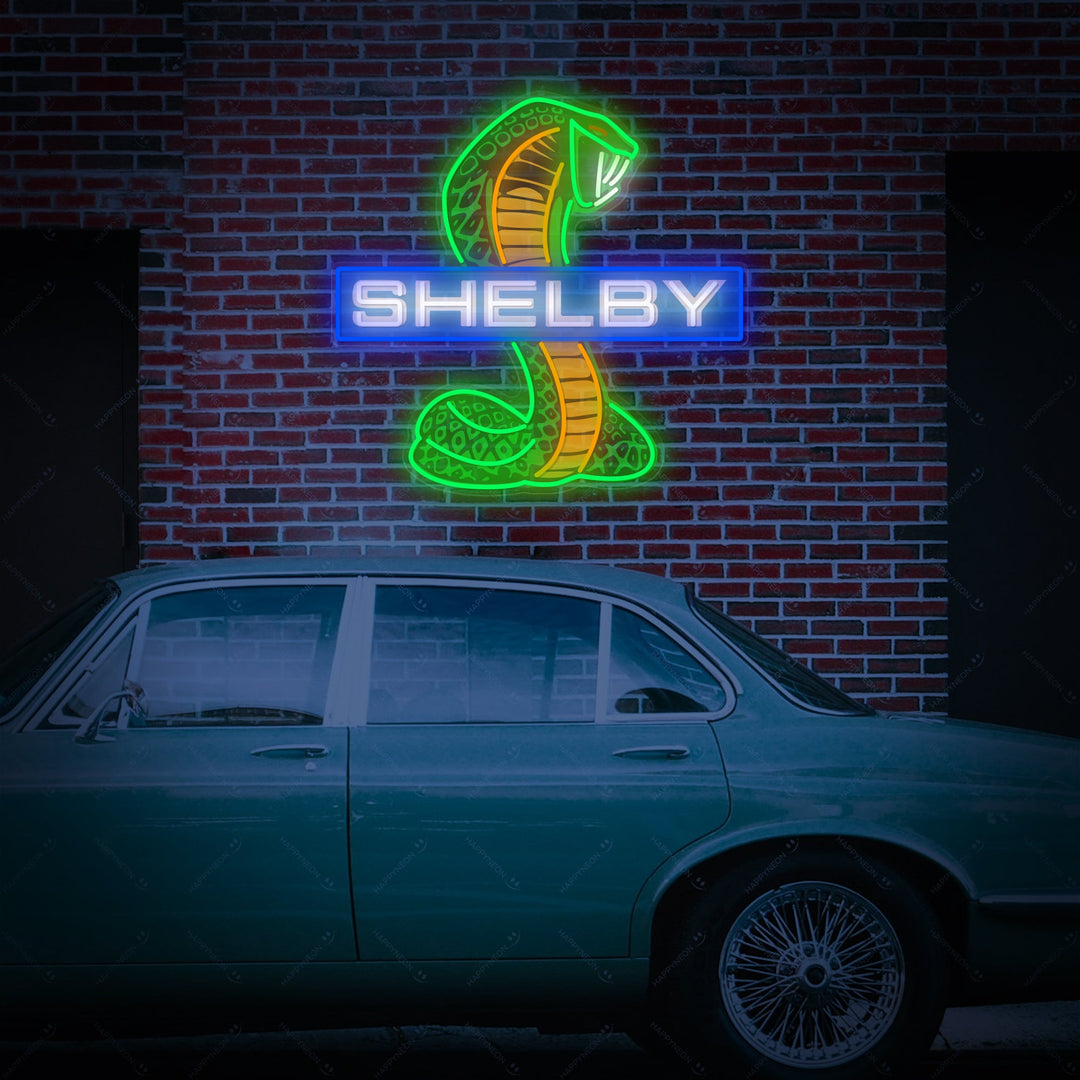 "Shel-Car Cobra" Neonkyltti