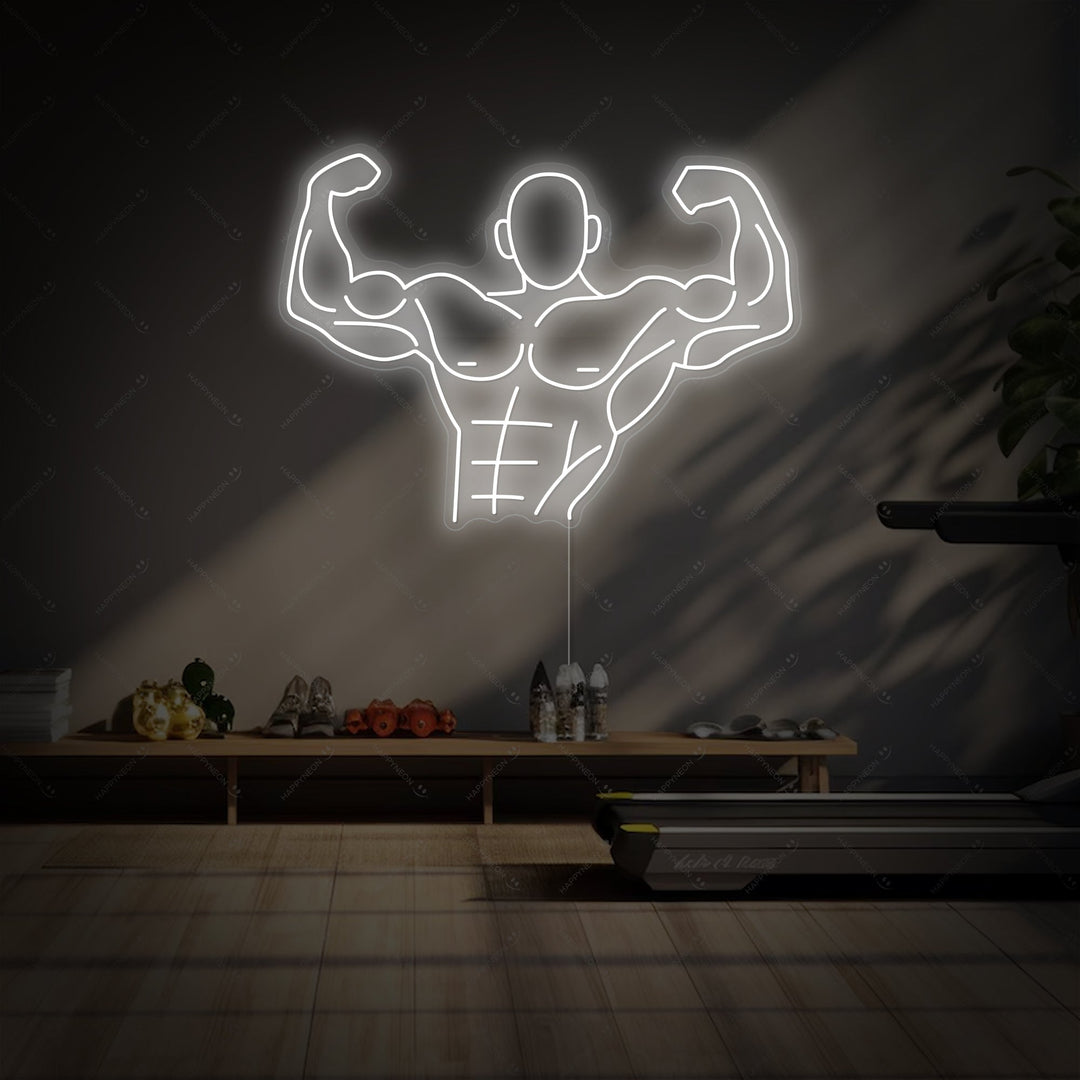 "Strong Man" Neonkyltti