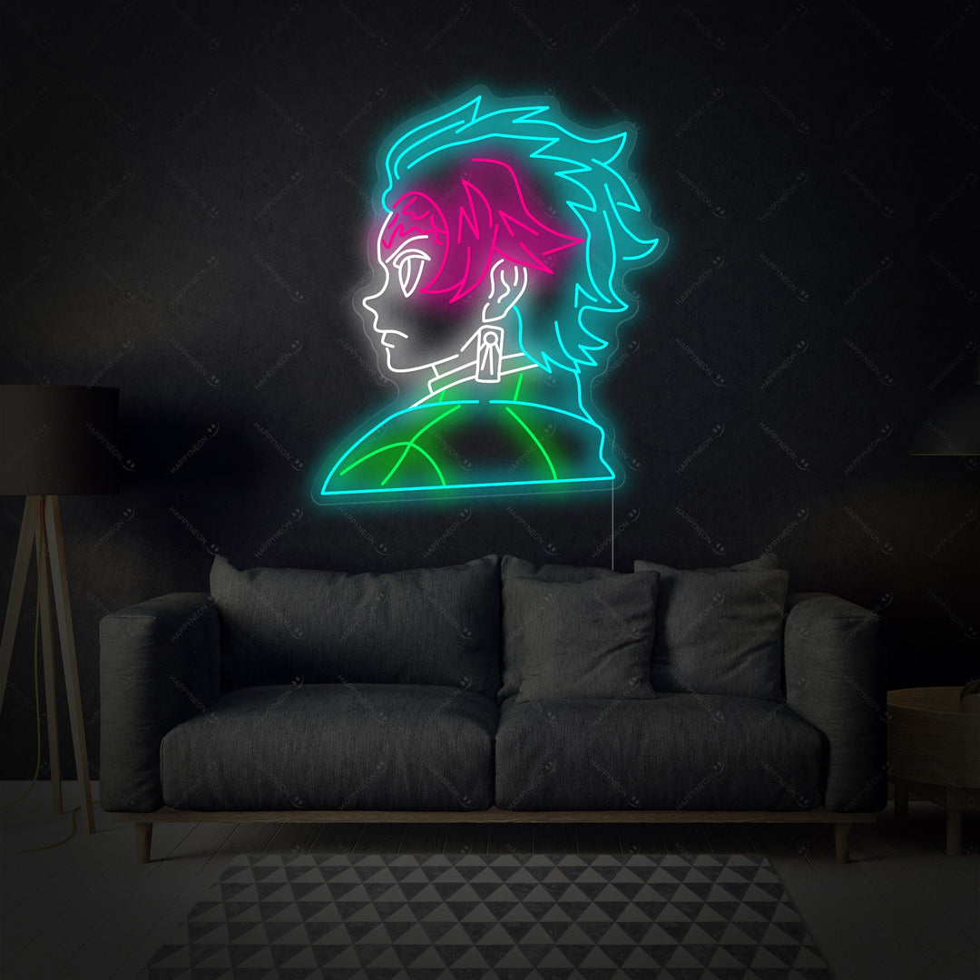 "Tanjiro" Neonkyltti