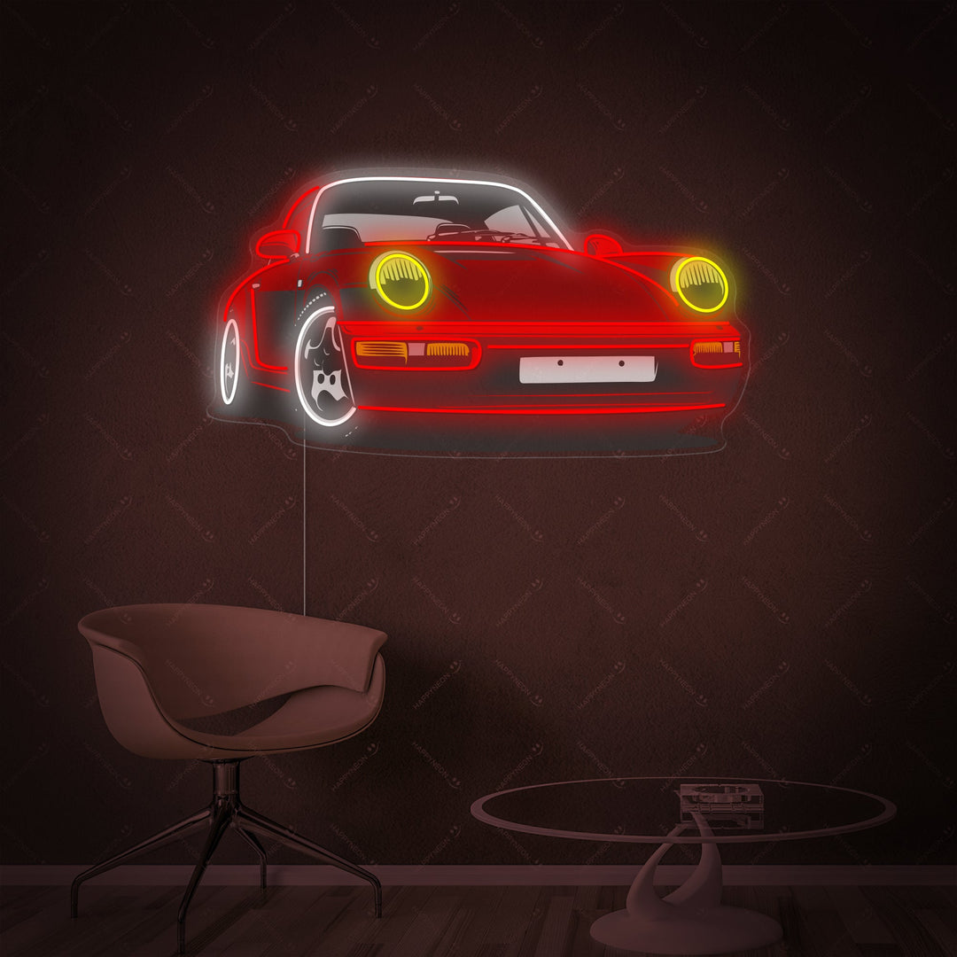 "Turbo auto" Neonkyltti