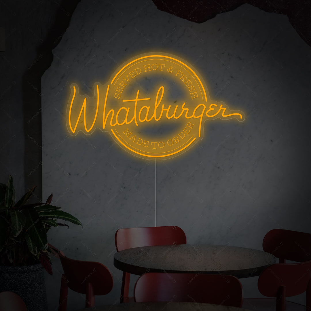 "Whataburger" Neonkyltti