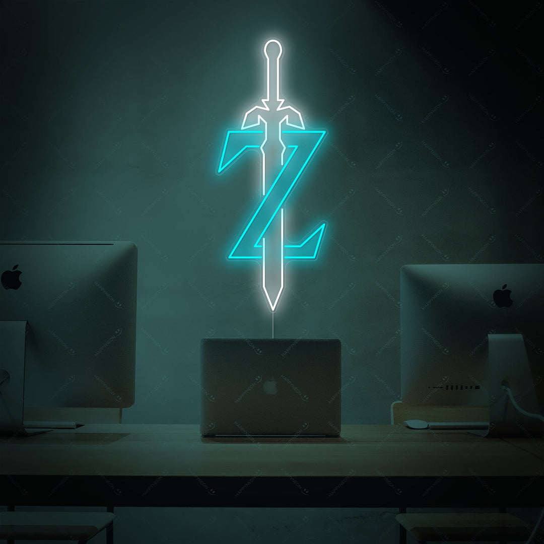 "Zelda Master Sword" Neonkyltti