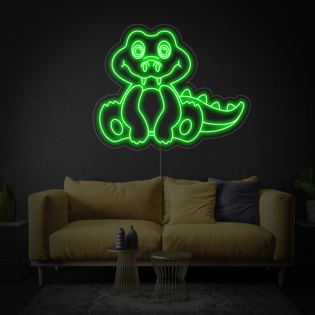 "Alligaattori" Neonkyltti
