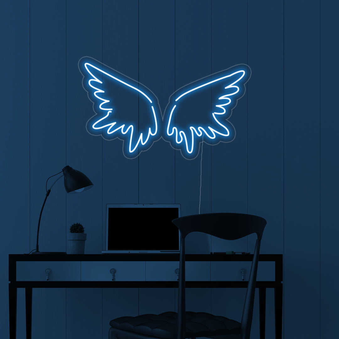 "Enkelin Siivet" Neonkyltti