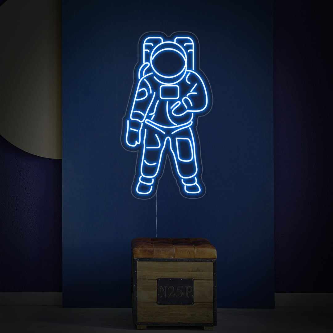 "Astronautti" Neonkyltti