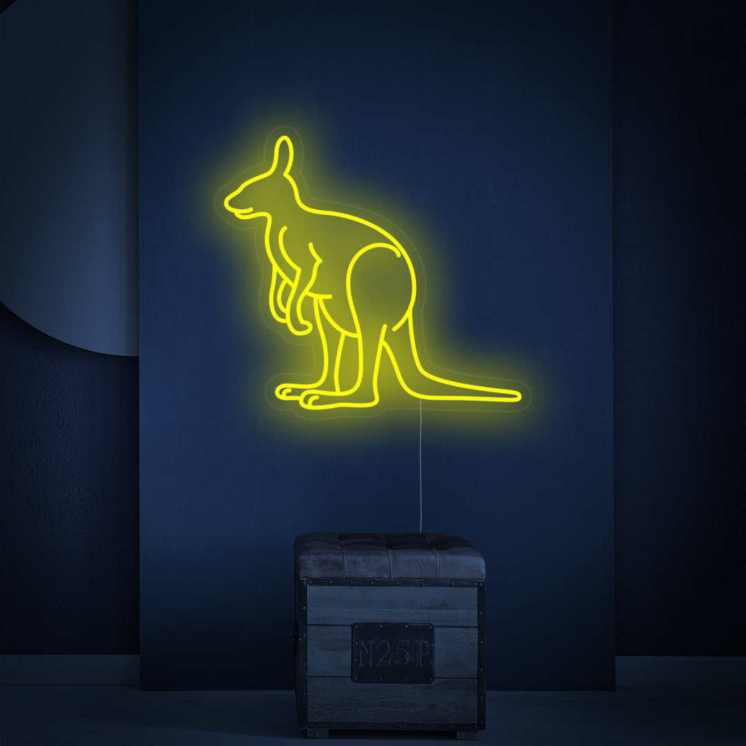 "Australia Kenguru" Neonkyltti