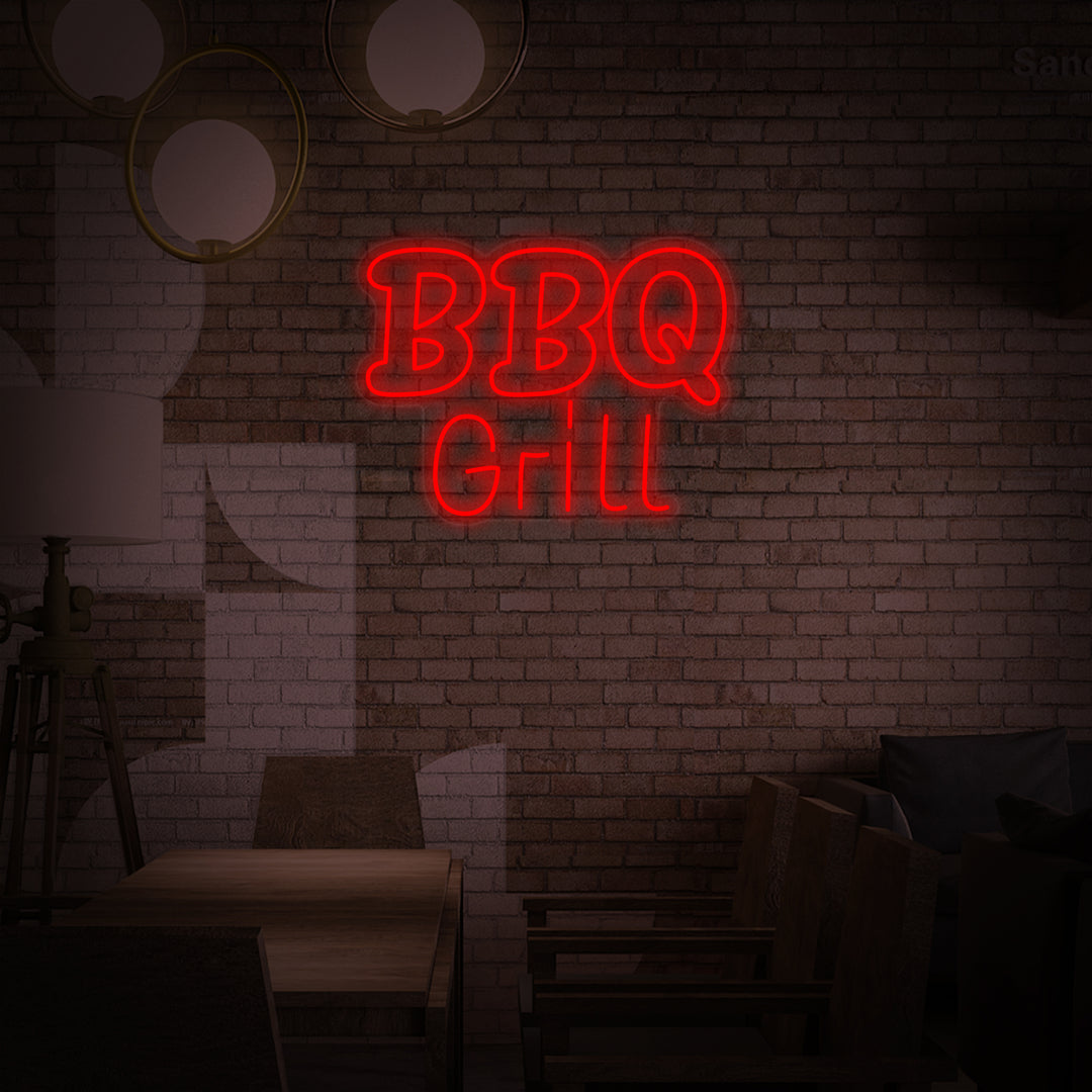 "BBQ Grill" Neonkyltti