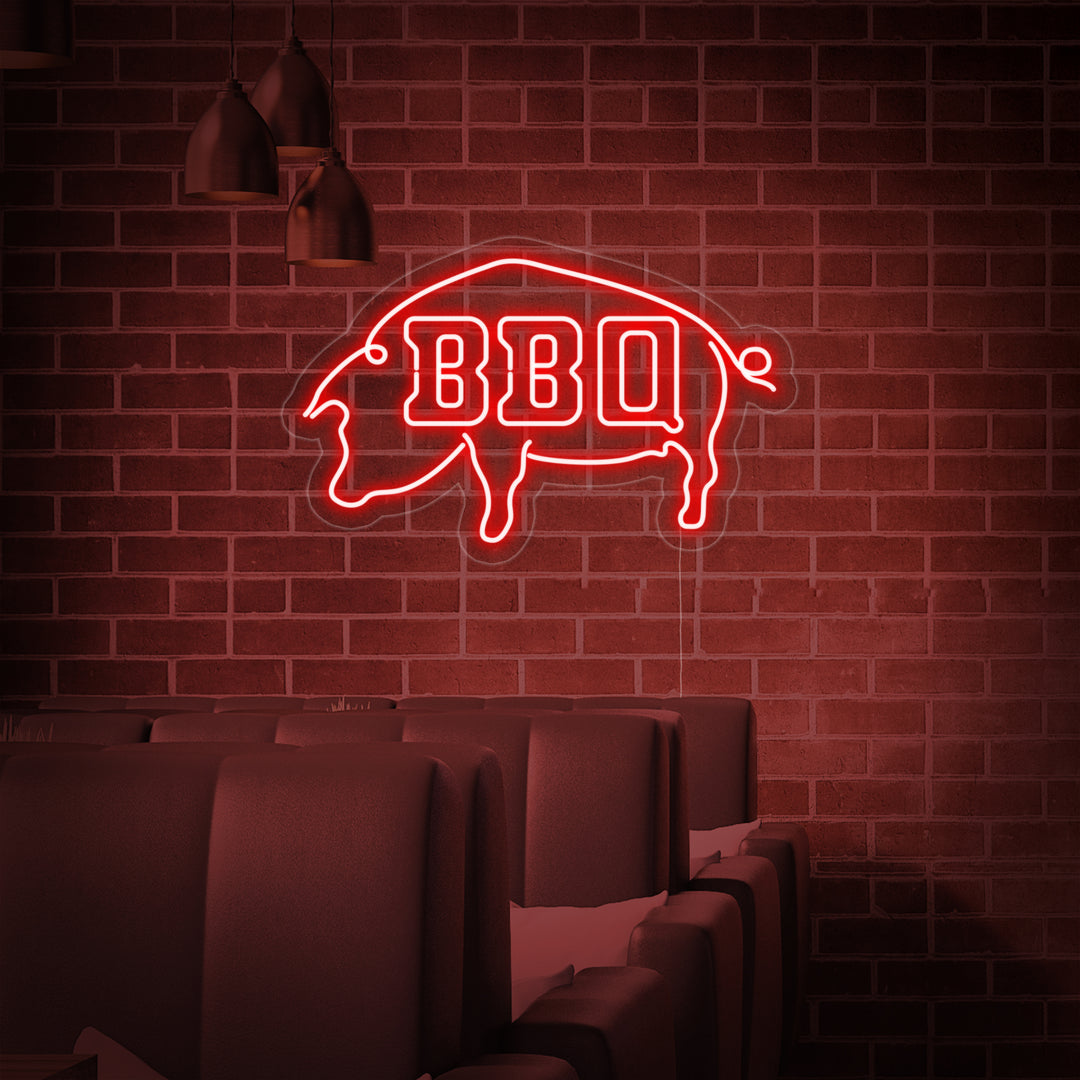 "BBQ" Neonkyltti