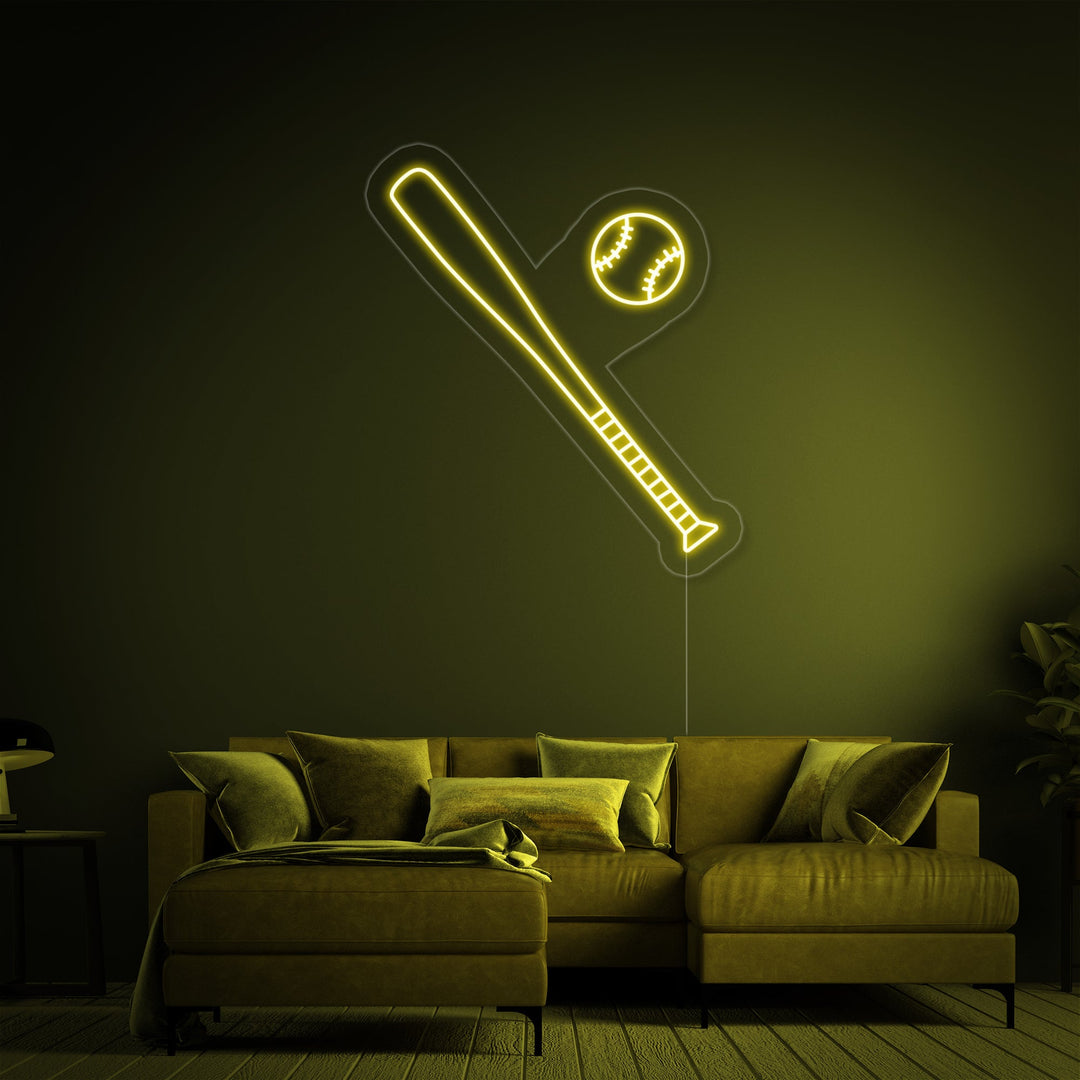 "Baseball Maila Pallo" Neonkyltti