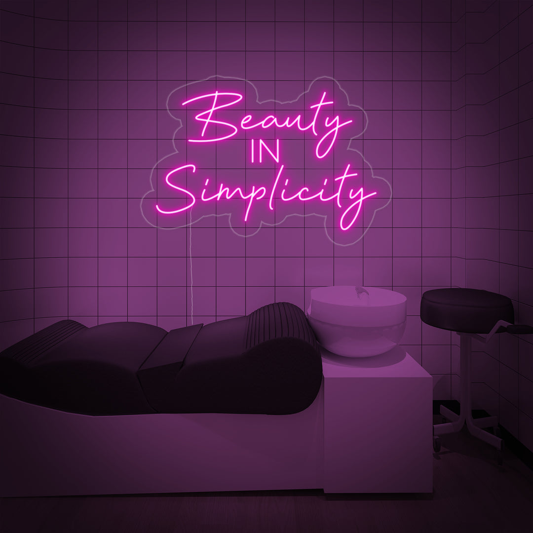 "Beauty In Simplicity" Neonkyltti