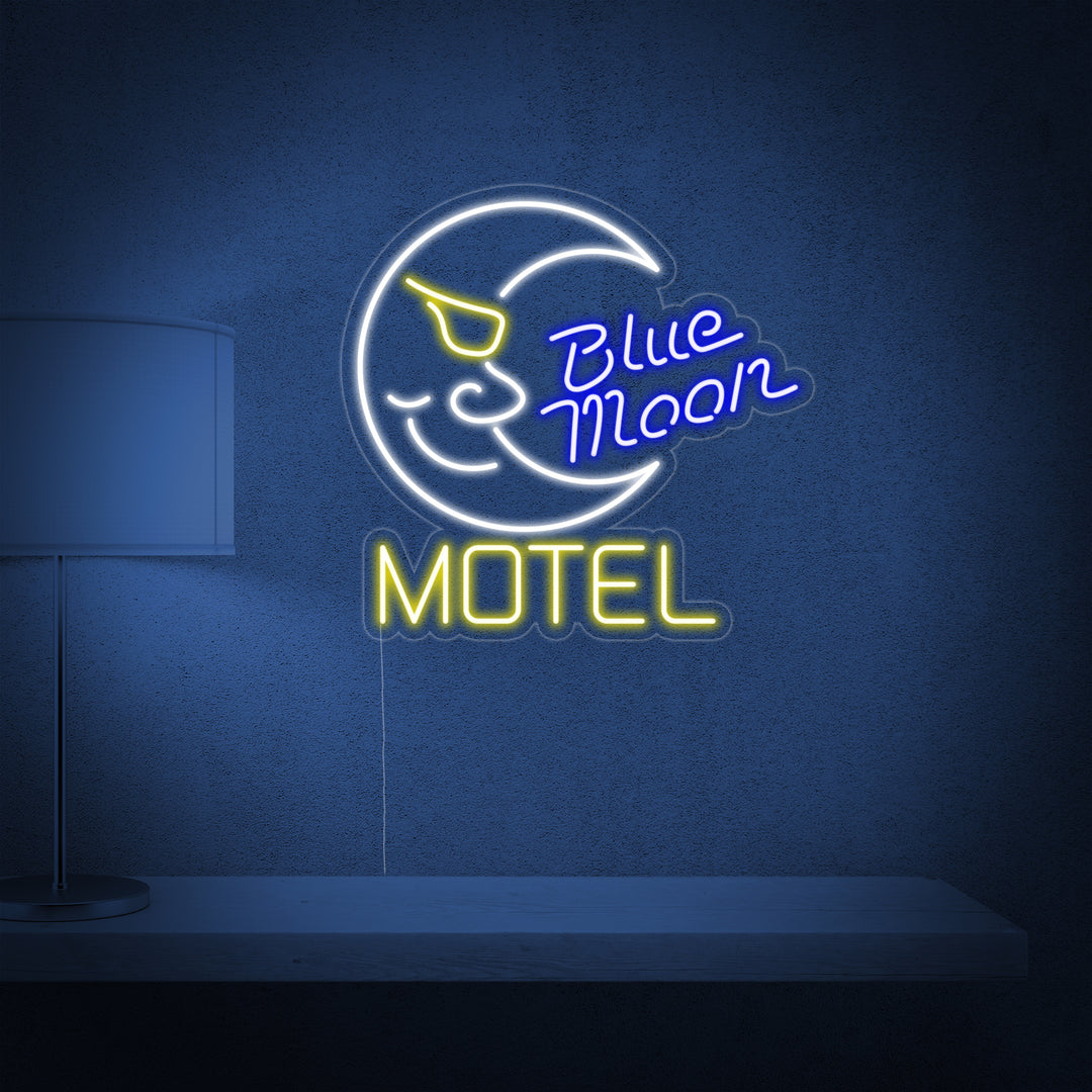 "Blue Moon Motel, Hotelli" Neonkyltti