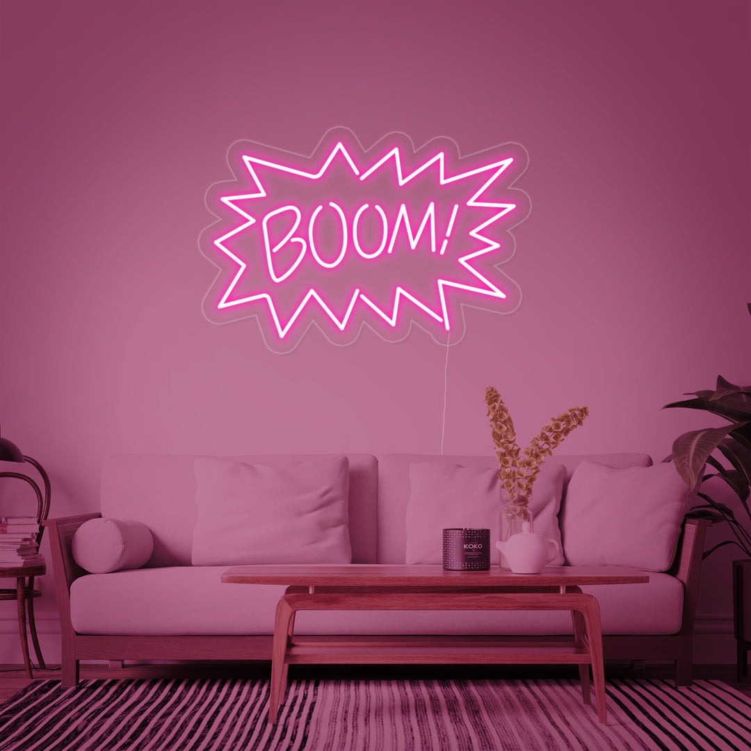 "Boom" Neonkyltti