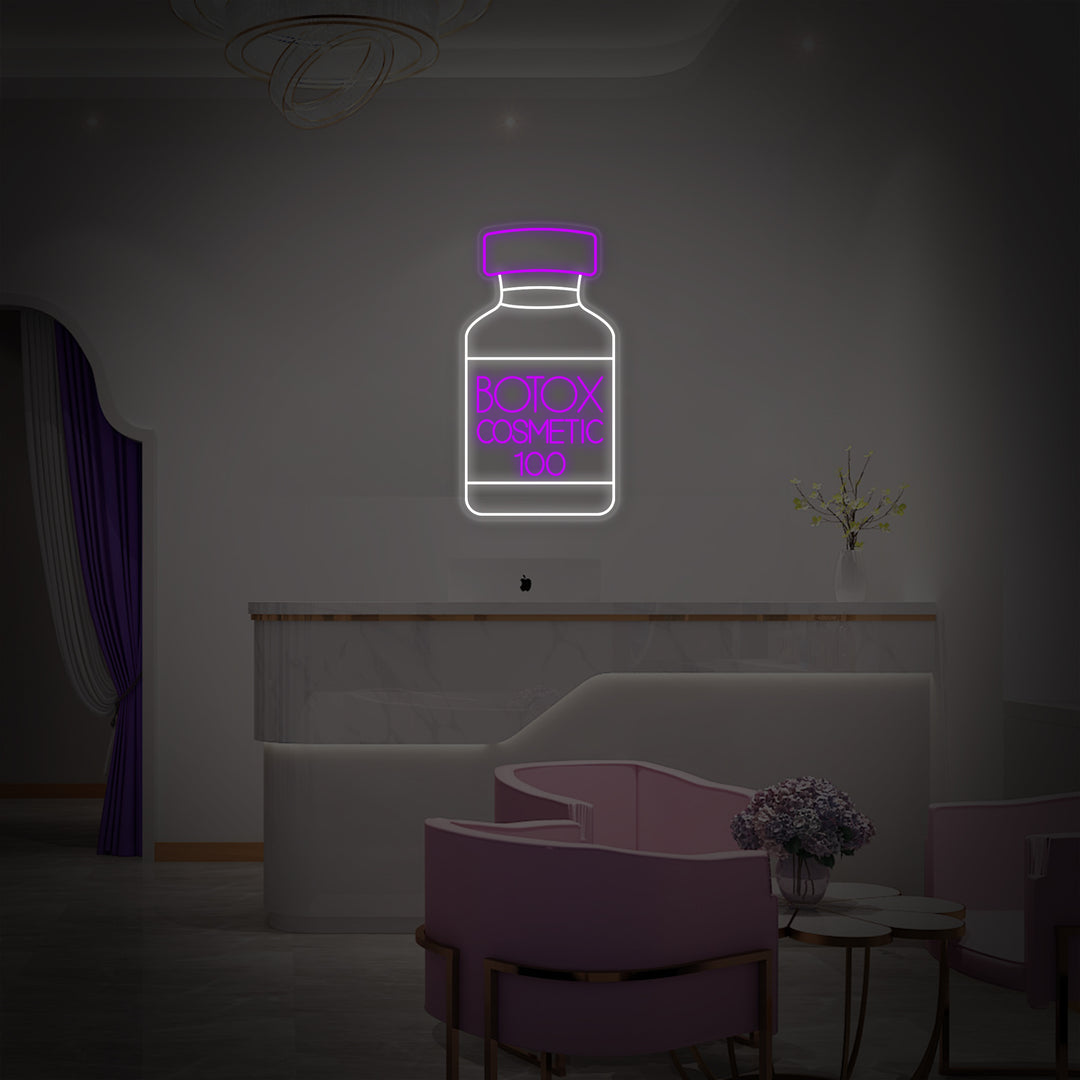 "Botox-Kosmetiikkakauppa Ja Ihonhoitokeskus" Neonkyltti