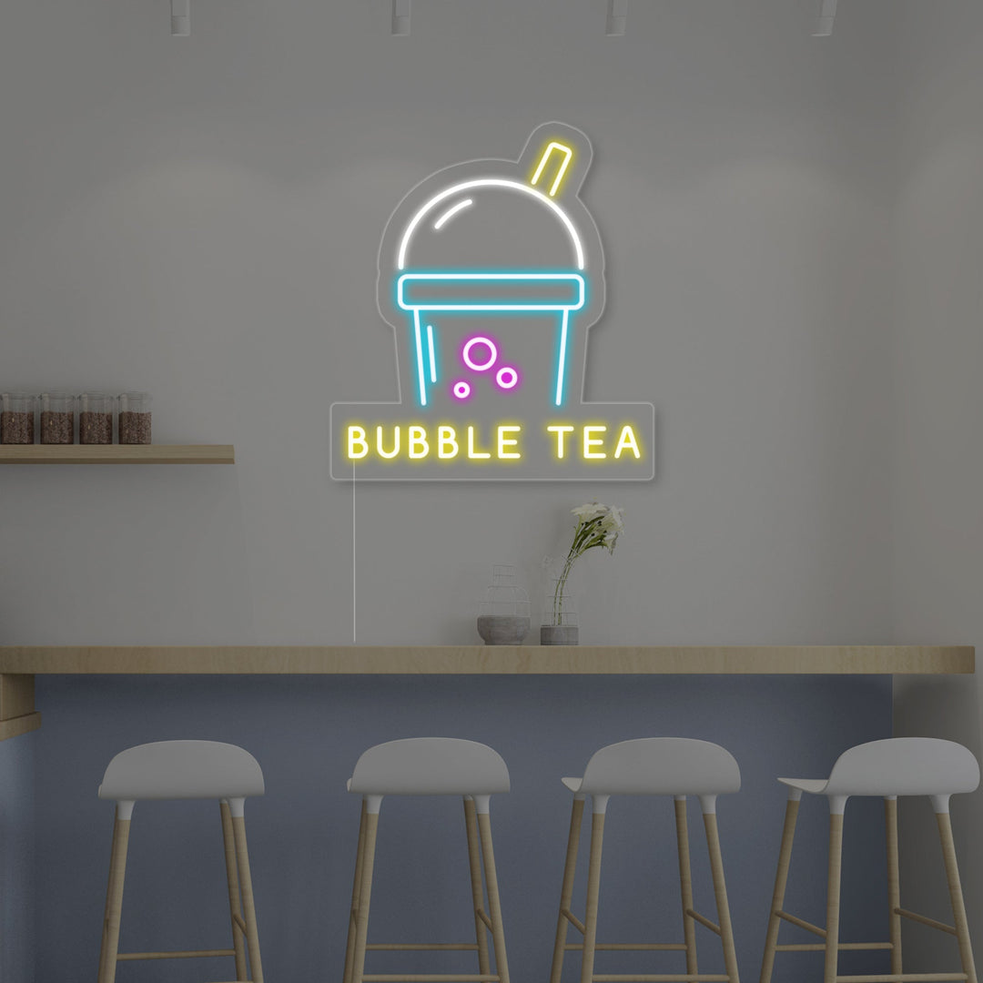 "Bubble Tea" Neonkyltti