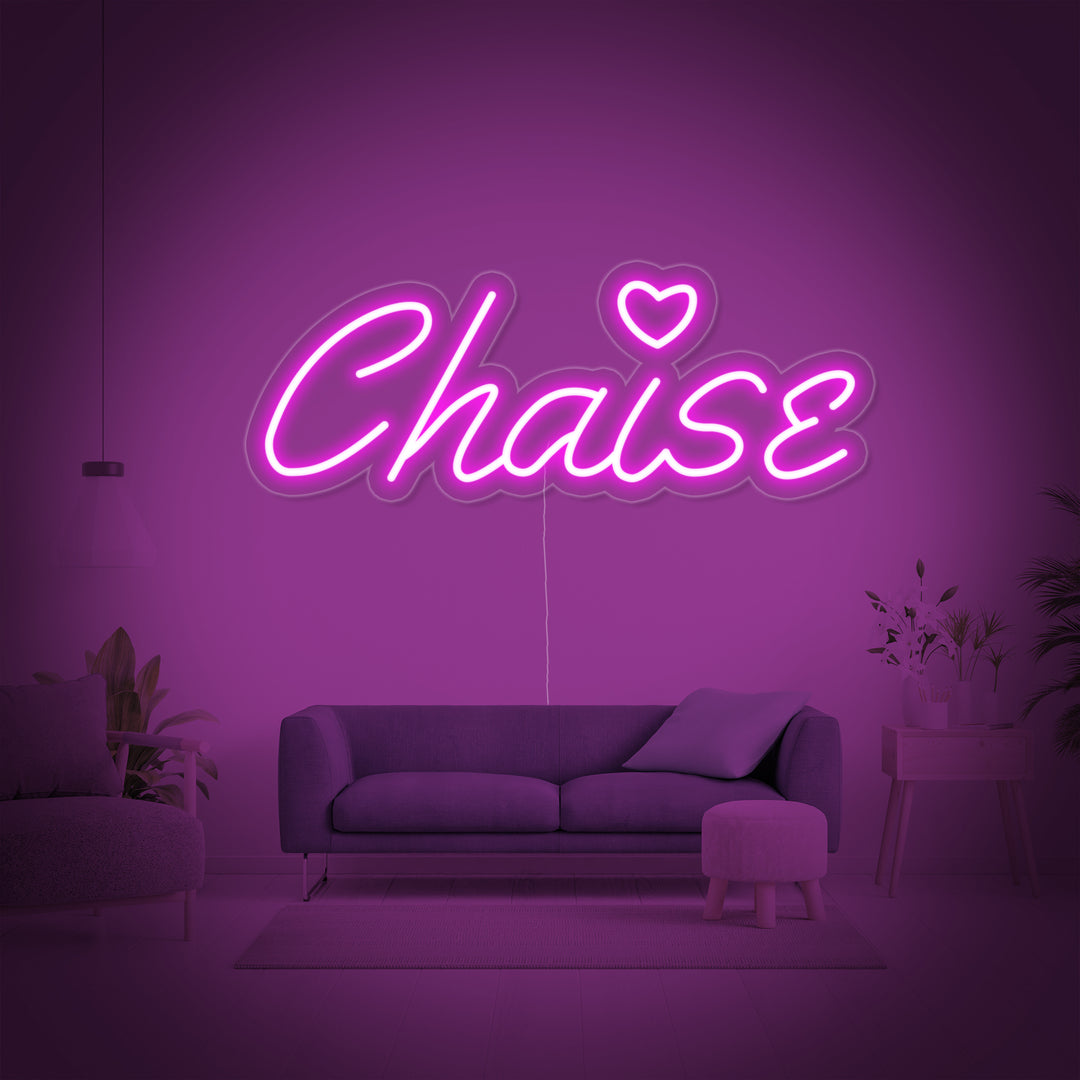 "Chaise" Neonkyltti
