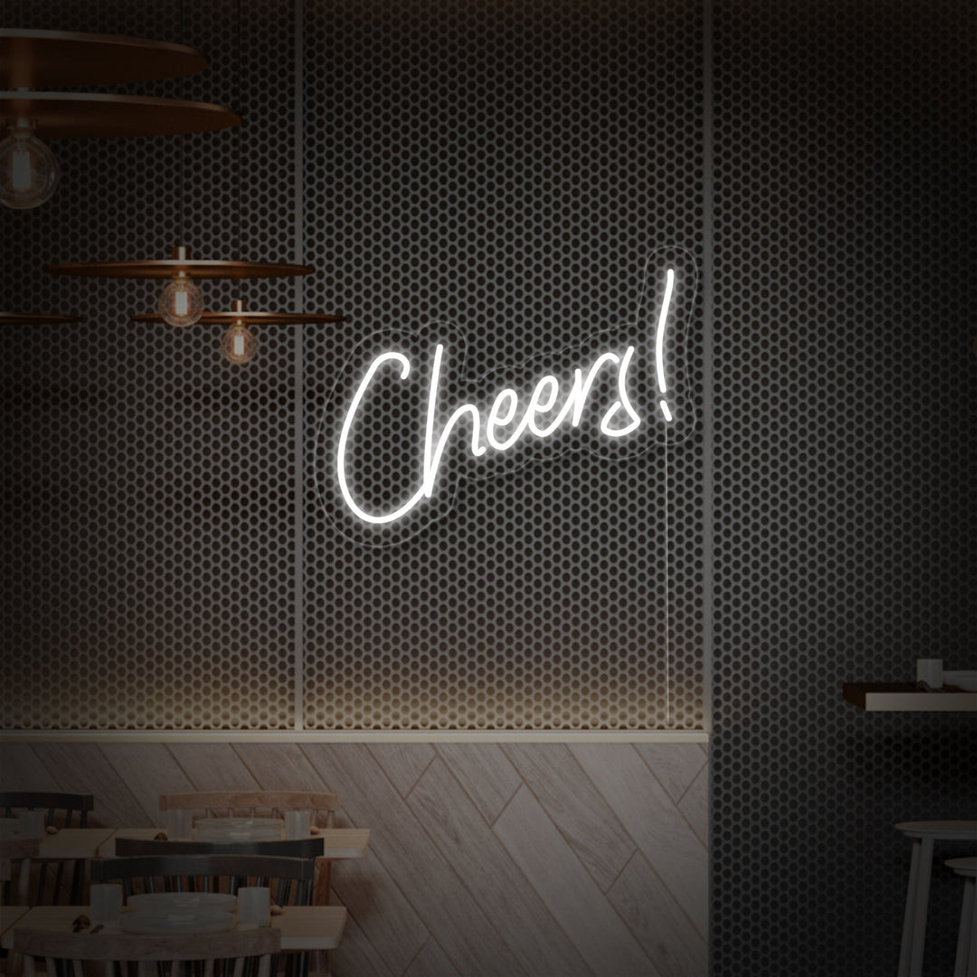 "Cheers Baari" Neonkyltti