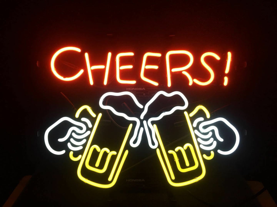 "Cheers, Olut" Neonkyltti