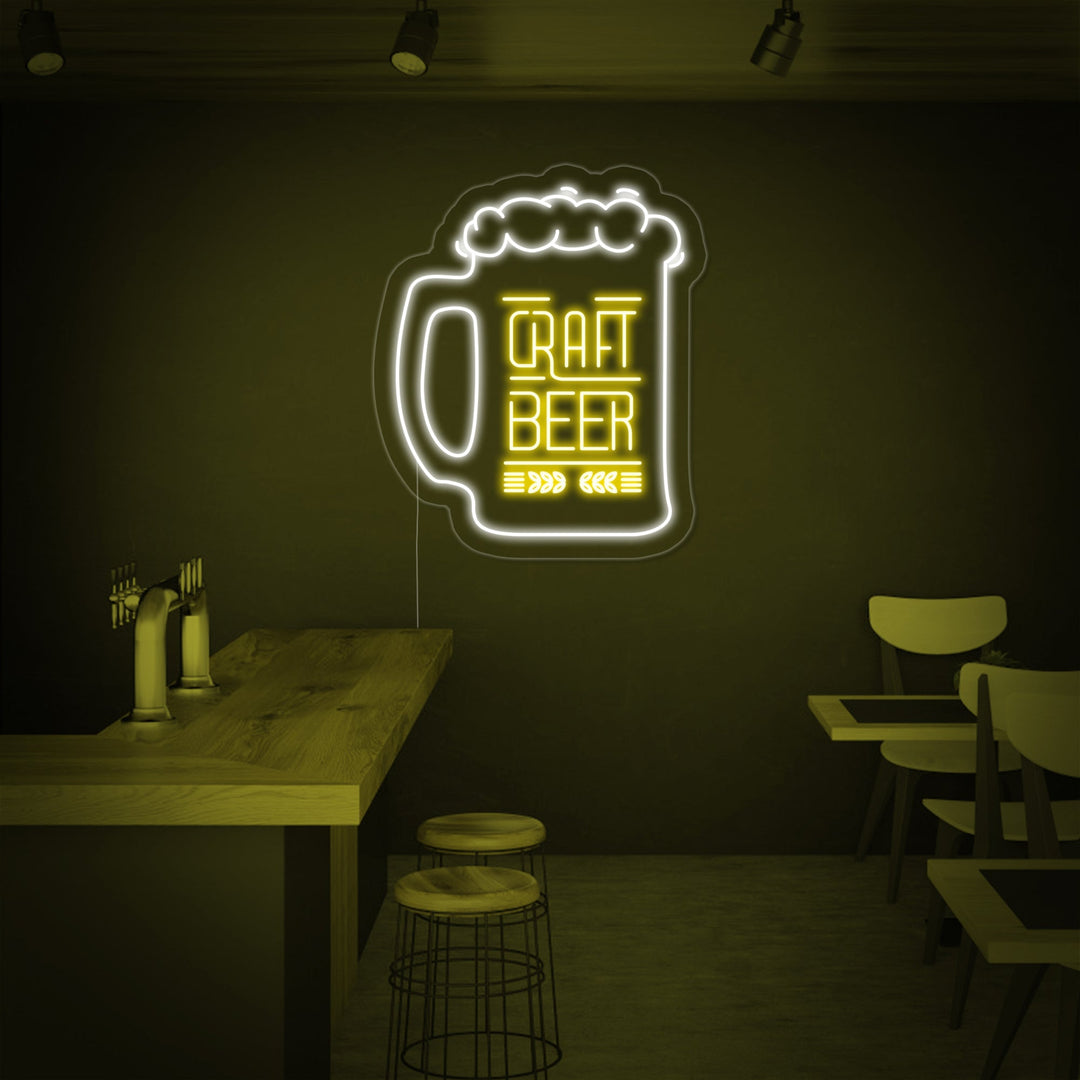 "Craft Beer Muki" Neonkyltti